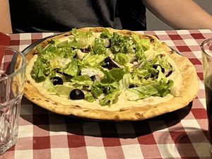 The rucola wasn’t delivered yet so we got the choice for normal salad or waiting.   at Al Sanpietrino Trattoria in Lisbon