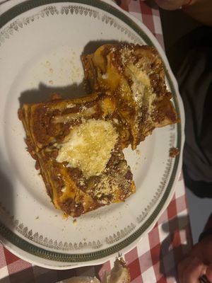 Lasagna  at Al Sanpietrino Trattoria in Lisbon