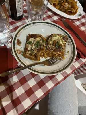 Lasagna  at Al Sanpietrino Trattoria in Lisbon
