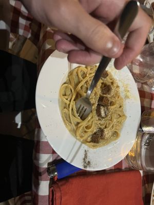 Carbonara  at Al Sanpietrino Trattoria in Lisbon