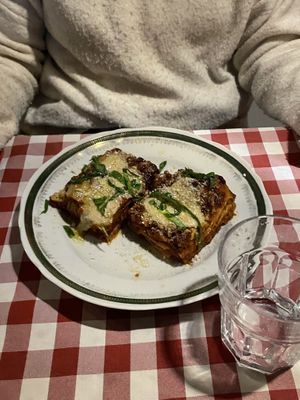Lasagna  at Al Sanpietrino Trattoria in Lisbon