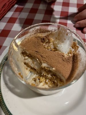 Tiramisu  at Al Sanpietrino Trattoria in Lisbon
