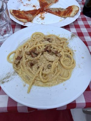 Carbonara 🤤  at Al Sanpietrino Trattoria in Lisbon