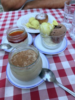 We ordered all of the desserts   at Al Sanpietrino Trattoria in Lisbon