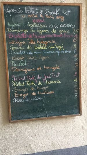 menu at Al Sanpietrino Trattoria in Lisbon