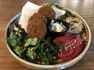 Falafel bowl - delicious!  at Genius Central in Central Singapore
