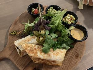 Mexican fajita wrap  at Genius Central in Central Singapore