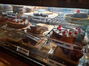 Vegan desserts available ~ 28/1/22 at Genius Central in Central Singapore