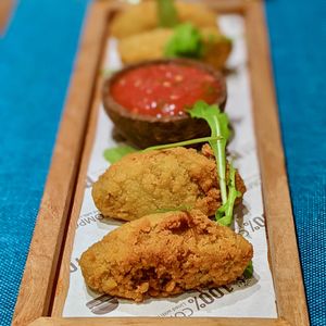 Christmas Avocado Croquettes at Genius Central in Central Singapore