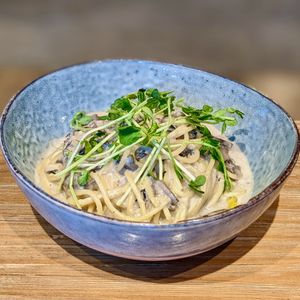 Creamy Mushroom Pasta at Genius Central in Central Singapore