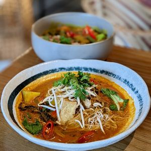 Laksa at Genius Central in Central Singapore