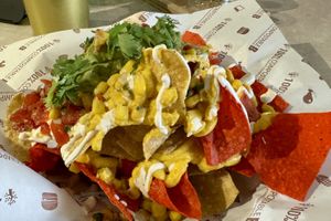 Vegan nachos  at Genius Central in Central Singapore