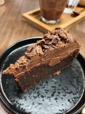 Vegan Chocolate Cake at Genius Central in Central Singapore