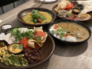 Dishes at Genius Central in Central Singapore