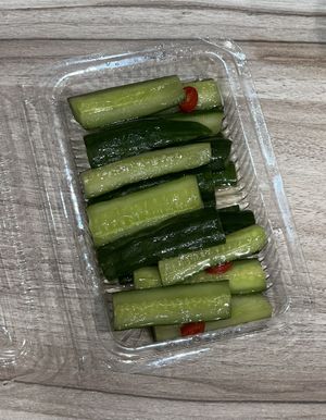 Cucumbers from the fridge  at Like Tofu 來客豆腐 in Taipei