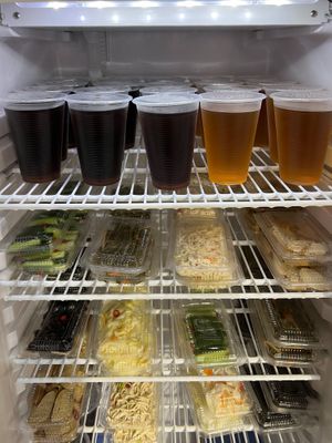 Various dishes in the refrigerator   at Like Tofu 來客豆腐 in Taipei