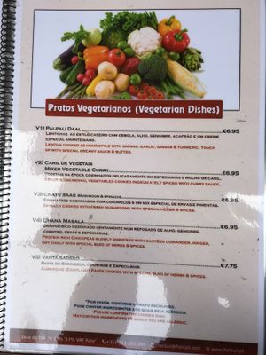 Menu - Dishes 2 at Fishtail in Lisbon