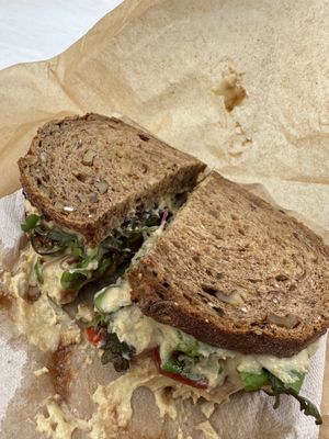 Hummus sandwichh  at VANtastic in Funchal