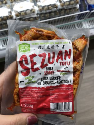Spicy Tofu at Go Asia Supermarkt in Dusseldorf