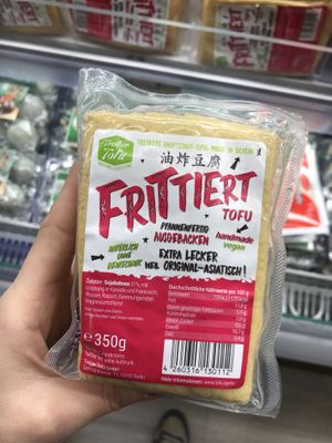 Fried Tofu at Go Asia Supermarkt in Dusseldorf