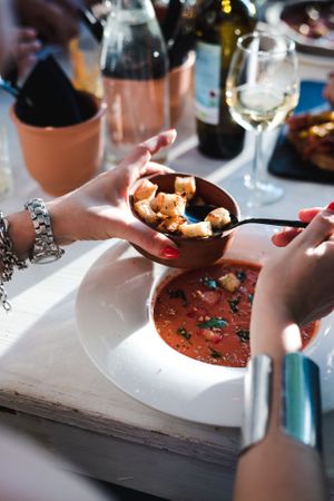 THE SUMMER SOUP

Tomato-Strawberry Gazpacho at Terra in Berlin