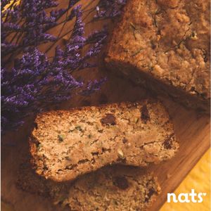 Pan de Zucchini con trozos de chocolate sin azúcar at Nats Pasteleria  in Bogota