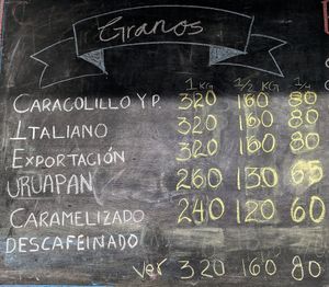 Menu 3 of 5, May 2023 at Chocafe in Morelia