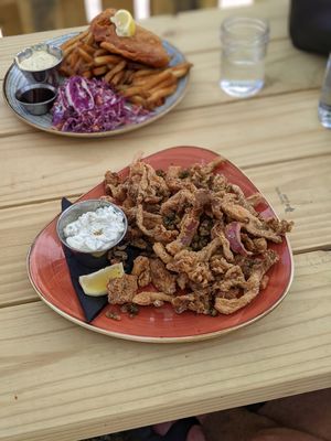 Calamaris at Vegan Street in Calgary