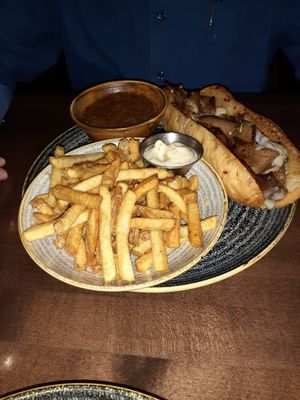 Beaf dip at Vegan Street in Calgary