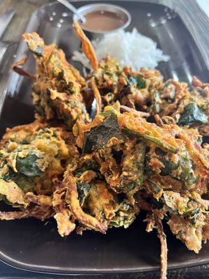 Kale pakoda  at Angel Indian Restaurant in Jackson Heights