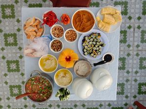Table at Brilliant B'n'b in Hoi An