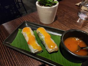 Rice paper rolls at Thai Lotus in Albury