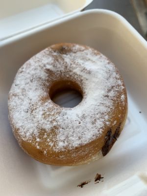 Chocolate filled doughnut  at Chök in Madrid