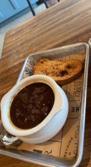 Vegan French onion soup   at 1748 Bakehouse in Jacksonville