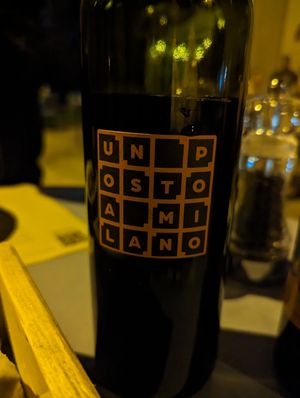 House wine...very good! at Un Posto a Milano in Milan