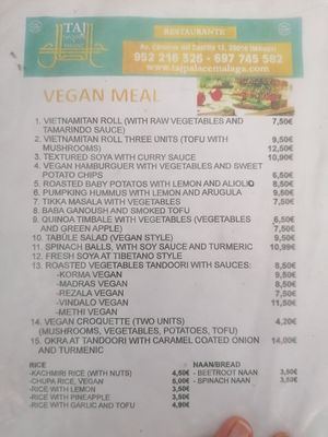  at Taj Palace in Malaga