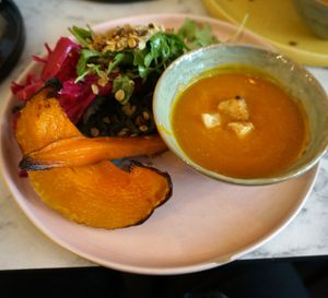 Savory Black Waffle (brunch menu) at Urban Greener in Paris