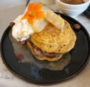 Fluffy pancakes (brunch menu) at Urban Greener in Paris