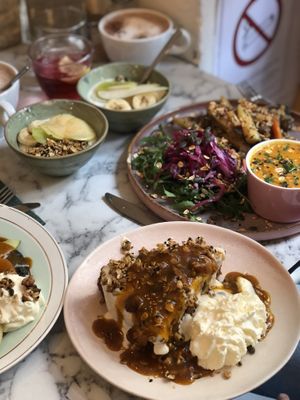 Carrot cake with wipped cream   at Urban Greener in Paris