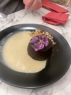 Chocolate lava cake  at Urban Greener in Paris