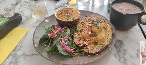 Brunch : Toast Tofu benedict at Urban Greener in Paris