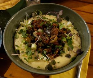 Polenta was tasty at Urban Greener in Paris