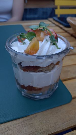 Cherry cake at Urban Greener in Paris