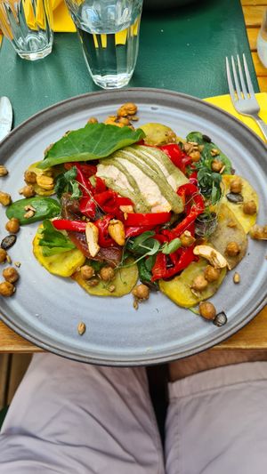 Vegan mozzarella at Urban Greener in Paris