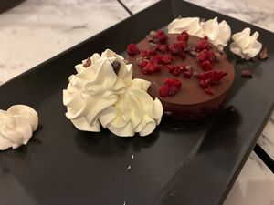 Chocolate raspberry entrement at Urban Greener in Paris