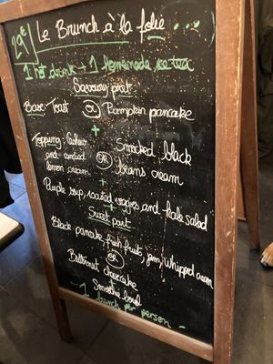 Brunch Menu 3rd Jan 2026 at Urban Greener in Paris