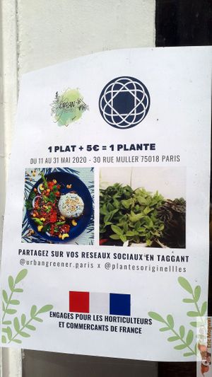 Association with horticulturalists at Urban Greener in Paris