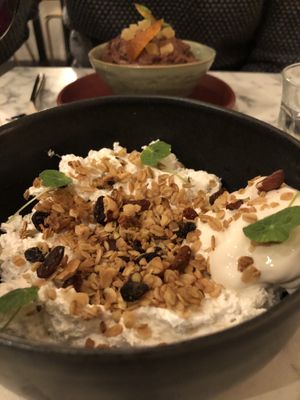 Riz au lait et mousse au chocolat  at Urban Greener in Paris