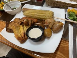 Bbq special served on weekends  at Restaurante Vegetariano Inti Raymi in Ibarra