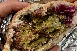 Falafel Pita Sandwich  at Hummus Inc in Brooklyn